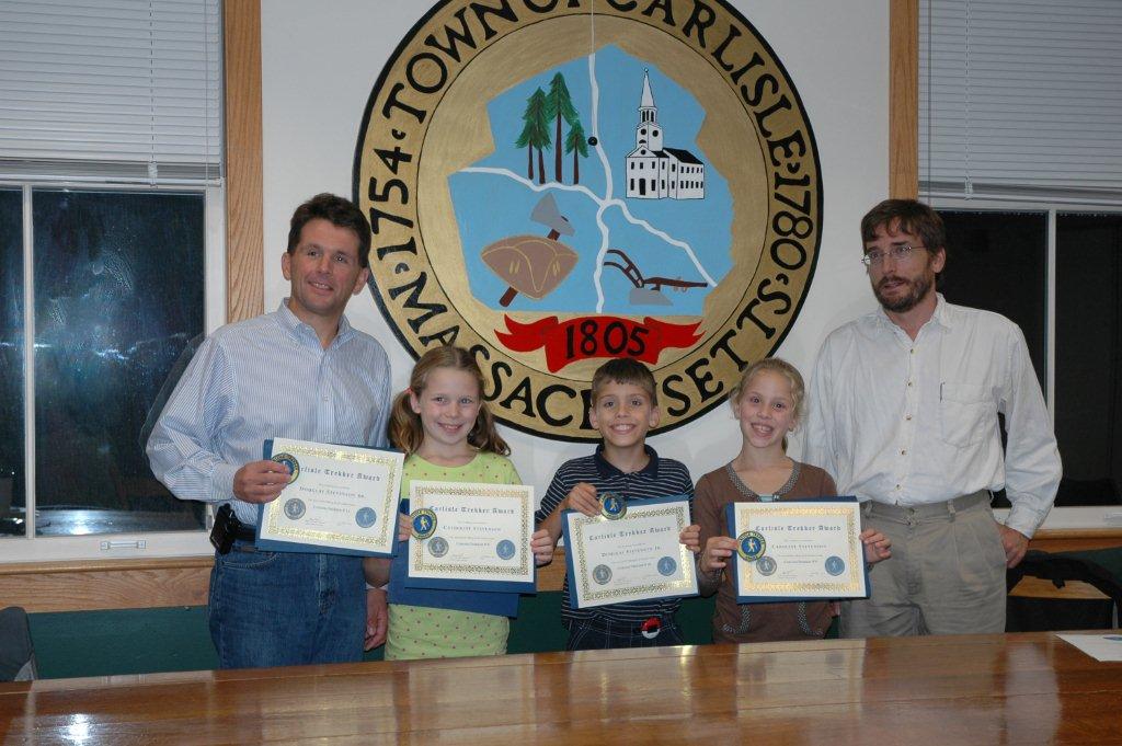 Stevenson Family Receiving Trekker Award