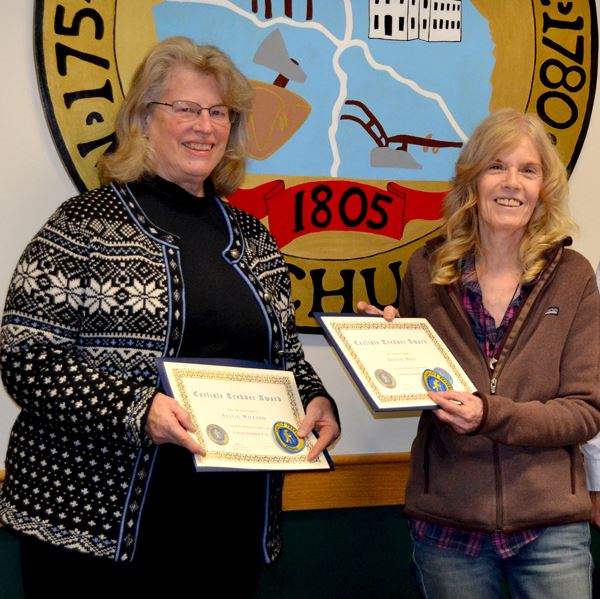 Willard and Hall Receiving Trekker Award