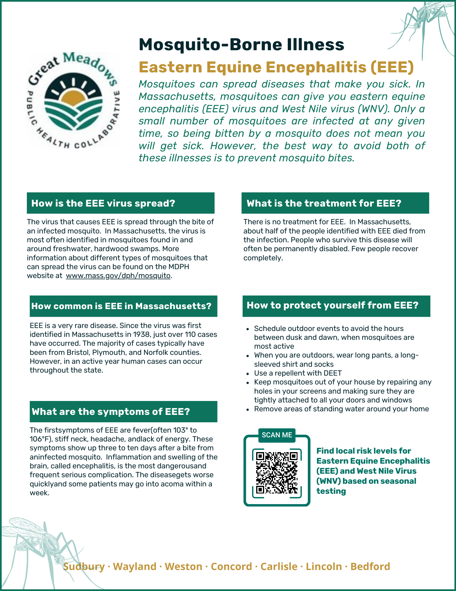 Eastern Equine Encephalitis (EEE) Info Sheet (GMPHC, 2025)